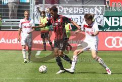 2.Liga - FC Ingolstadt 04 - FC Augsburg - 1:4 - Moise Bambara und Torsten Oehrl