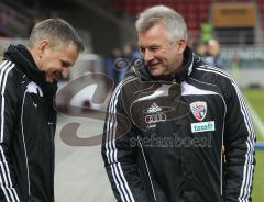 2.Liga - FC Ingolstadt 04 - MSV Duisburg 1:1 - Harald Gärtner mit Trainer Benno Möhlmann
