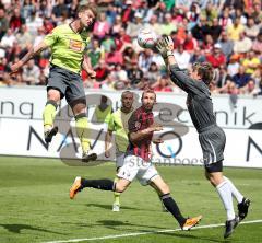 2.Liga - FC Ingolstadt 04 - FC Erzgebirge Aue - 0:0 - Moritz Hartmann kommt zu spät