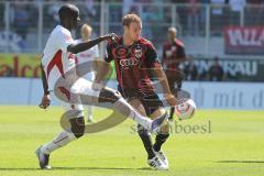 2.Liga - FC Ingolstadt 04 - FC Augsburg - 1:4 - Moritz Hartmann mit Sankoh, Gibril