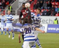 2.Liga - FC Ingolstadt 04 - MSV Duisburg 1:1 - Edson Buddle gefährlich am Tor