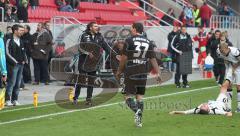 2.Liga - FC Ingolstadt 04 - FSV Frankfurt 0:1 - schreit die Schiedsrichter an Uwe Wolf