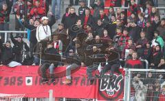 2.Liga - FC Ingolstadt 04 - FSV Frankfurt 0:1 - Die Fans buhen aus