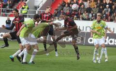 2.Liga - FC Ingolstadt 04 - VfL Bochum 3:0 - Kopfball Moritz Hartmann und Marvin Matip