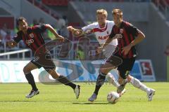 2.Liga - FC Ingolstadt 04 - FC Augsburg - 1:4 - Marko Futacs und Moise Bambara