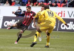 2.Liga - FC Ingolstadt 04 - Alemannia Aachen 2:1 - Stefan Leitl zieht ab