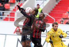 2.Liga - FC Ingolstadt 04 - Alemannia Aachen 2:1 - Caiuby und Edson Buddle