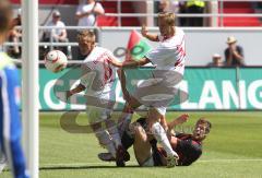 2.Liga - FC Ingolstadt 04 - FC Augsburg - Marko Futacs erzielt im Liegen das 1:1