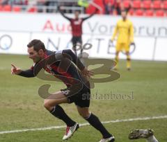 2.Liga - FC Ingolstadt 04 - Alemannia Aachen 2:1 - Tor zum 2:1 Stefan Leitl Jubel