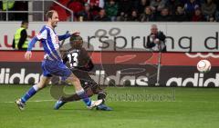 2.Liga - FC Ingolstadt 04 - Hertha BSC Berlin 1:1 - Edson Buddle zieht ab