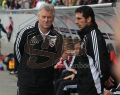 2.Liga - FC Ingolstadt 04 - Vfl Osnabrück 0:1 - Trainer Benno Möhlmann und Sven Kmetsch vor dem Spiel