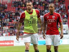 2.Liga - FC Ingolstadt 04 - Erzgebirge Aue 0:0 - Malte Metzelder und David Pisot