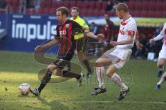 2.Liga - FC Augsburg - FC Ingolstadt 0:2 - Moritz Hartmann und Uwe Möhrle