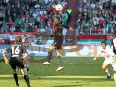 2.Liga - FC Augsburg - FC Ingolstadt 0:2 - Kopfball Stefan Leitl