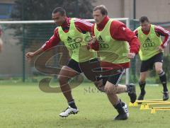 2.Liga - FC Ingolstadt 04 - Neuzugang Marvin Matip im Trainingskampf mit Tobias Fink