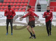 2.Liga - FC Ingolstadt 04 - Neuzugänge im Training nach der Winterpause - Edson Buddle und Artur Wichniarek