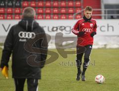 2.Liga - FC Ingolstadt 04 - Neuzugänge im Training nach der Winterpause - Beobachtung vom Trainer Benno Möhlmann