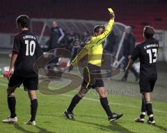 Bayernliga - FC Ingolstadt 04 II - TSV Rain/Lech - Gelbe Karte für Benjamin Kauffmann