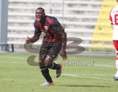 Bayernliga - FC Ingolstadt 04 II - TSV Aindling - Serge Yohouha mit dem 2:0 Jubel Tor