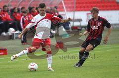 Bayernliga - FC Ingolstadt 04 II - TSV Aindling - Stanislav Herzel und links Alexander Benede