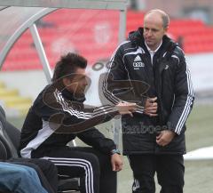 FC Ingolstadt 04 II - TSV Großbardorf - Trainer Joe Albersinger und Oliver Beer