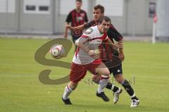 Bayernliga - FC Ingolstadt 04 II - TSV Aindling - hinten Benjamin Kauffmann und links Beqiri Qemajl