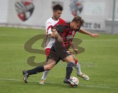 Bayernliga - FC Ingolstadt 04 II - TSV Aindling - Stanislav Herzel im Kampf mit Alexander Benede