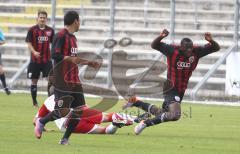 Bayernliga - FC Ingolstadt 04 II - TSV Aindling - Serge Yohouha wird gefoult