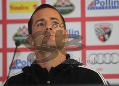 DFB Pokal - FC Ingolstadt 04 - Karlsruher SC - 2:0 - Trainer Michael Wiesinger Pressekonferenz