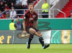 DFB Pokal - FC Ingolstadt 04 - Karlsruher SC - 2:0 - Marko Futacs schimpft zum Schiedsrichter