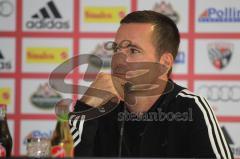 DFB Pokal - FC Ingolstadt 04 - Karlsruher SC - 2:0 - Trainer Michael Wiesinger Pressekonferenz