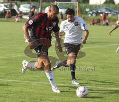 Freundschaftsspiel - FC Ingolstadt 04 - Nationalmannschaft Bundeswehr - Links Marc Nygaard, links Stephan Salger