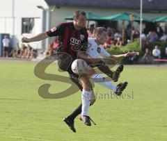 Freundschaftsspiel - FC Ingolstadt 04 - Nationalmannschaft Bundeswehr - Zweikampf Tobias Fink gegen Marco Schäfer