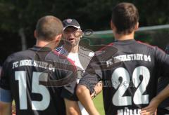 Testspiel - FC Gerolfing -  FC Ingolstadt 04 - 1:5 - Trainer Uwe Wolf Ansprache vor Tobias Fink und Stefan Müller