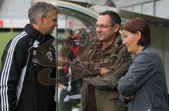 Testspiel - FC Wacker Innsbruck - FC Ingolstadt 04 - 1:0 - Harald Gärtner mit Franz Spitzauer und Frau