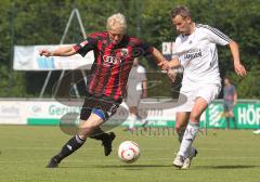 Testspiel - FC Gerolfing -  FC Ingolstadt 04 - 1:5 - Sebastian Zielinsky im Zweikampf mit Florian Eck