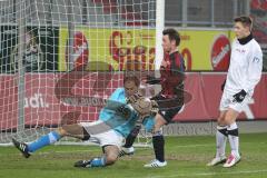 Testspiel - FC Ingolstadt - TSV Aindling 1:1 - Karl-Heinz Lappe scheitert am Torwart