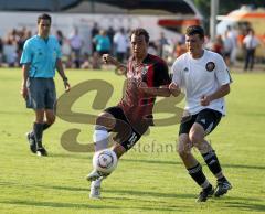 Freundschaftsspiel - FC Ingolstadt 04 - Nationalmannschaft Bundeswehr - Moise Bambara gegen Alexander Davidenko