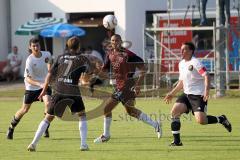 Freundschaftsspiel - FC Ingolstadt 04 - Nationalmannschaft Bundeswehr - Marc Nygaard und Sebastian Hofmann, rechts Oliver Unsöld