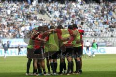 2.BL - 1860 München - FC Ingolstadt 04 - 4:1 - Das Team vor dem Spiel