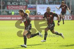 2.BL - FC Ingolstadt 04 - SC Paderborn - Andreas Görlitz Jubel 2:0 Tor mit Marvin Matip