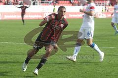 2.BL - FC Ingolstadt 04 - SC Paderborn - Ahmed Akaichi trifft zum 4:0 Tor Jubel