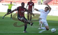 2.Liga - FC Ingolstadt 04 - FC Hansa Rostock 3:1 - Edson Buddle zieht ab