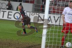 2.BL - FC Ingolstadt 04 - Union Berlin - 3:3 - Tor durch Andreas Buchner Ahmed Akaichi jubelt