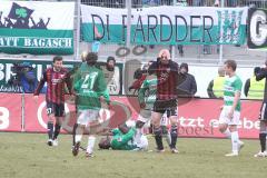 2.BL - FC Ingolstadt 04 - Greuther Fürth 0:0 - rote Karte für Marino Biliskov von Bibiana Steinhaus