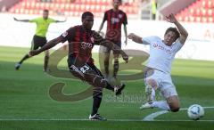 2.Liga - FC Ingolstadt 04 - FC Hansa Rostock 3:1 - Edson Buddle zieht ab und wird gestört