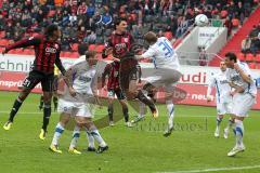 2.BL - FC Ingolstadt 04 - Karlsruher SC 2:1 - Marino Biliskov köpft zum Siegtreffer 2:1 Tor Jubel, Caiuby