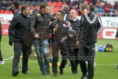 2.BL - FC Ingolstadt 04 - Alemannia Aachen 3:3 - Streit Erik Meijer und Tomas Oral