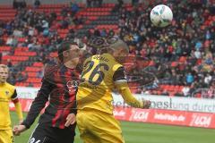 2.BL - FC Ingolstadt 04 - Alemannia Aachen 3:3 - Ralph Gunesch gegen Aimen Demai