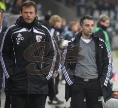 FC Ingolstadt 04 - 1860 München 0:1 - Halbzeit Trainer Tomas Oral rechts mit Brano Arsenovic